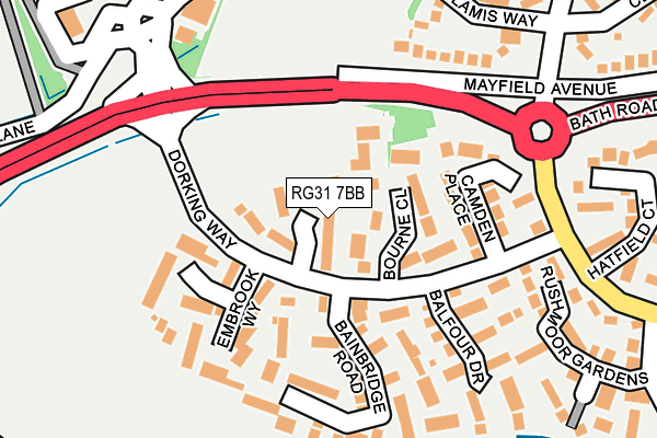 RG31 7BB map - OS OpenMap – Local (Ordnance Survey)