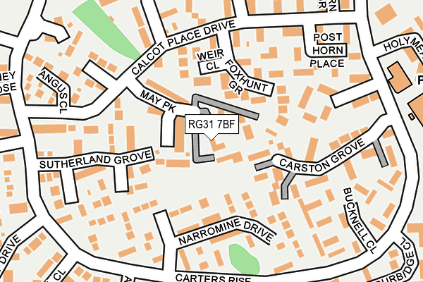RG31 7BF map - OS OpenMap – Local (Ordnance Survey)