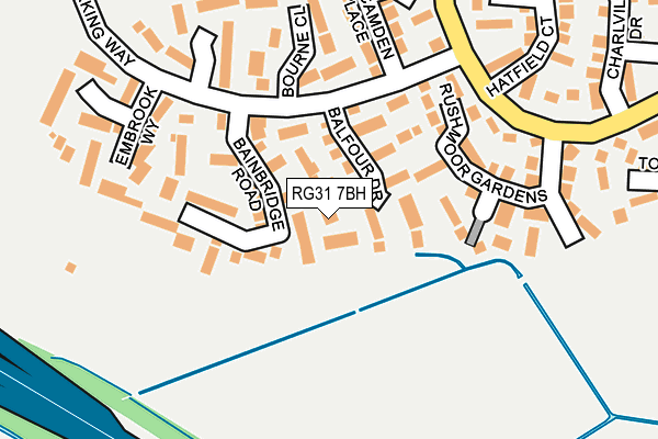 RG31 7BH map - OS OpenMap – Local (Ordnance Survey)