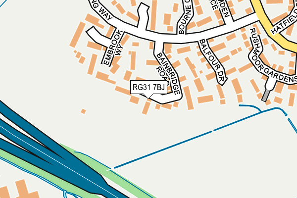 RG31 7BJ map - OS OpenMap – Local (Ordnance Survey)