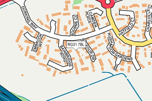 RG31 7BL map - OS OpenMap – Local (Ordnance Survey)