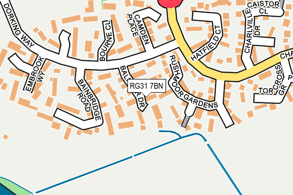 RG31 7BN map - OS OpenMap – Local (Ordnance Survey)