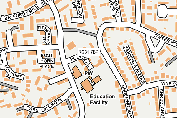 RG31 7BP map - OS OpenMap – Local (Ordnance Survey)