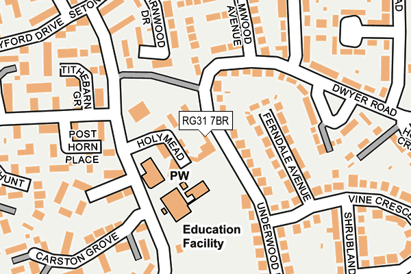 RG31 7BR map - OS OpenMap – Local (Ordnance Survey)