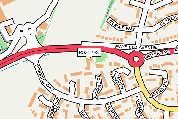 RG31 7BS map - OS OpenMap – Local (Ordnance Survey)