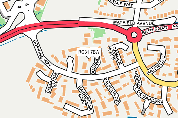 RG31 7BW map - OS OpenMap – Local (Ordnance Survey)