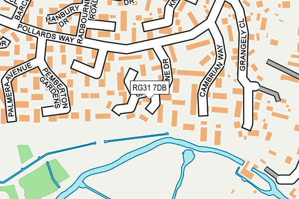 RG31 7DB map - OS OpenMap – Local (Ordnance Survey)
