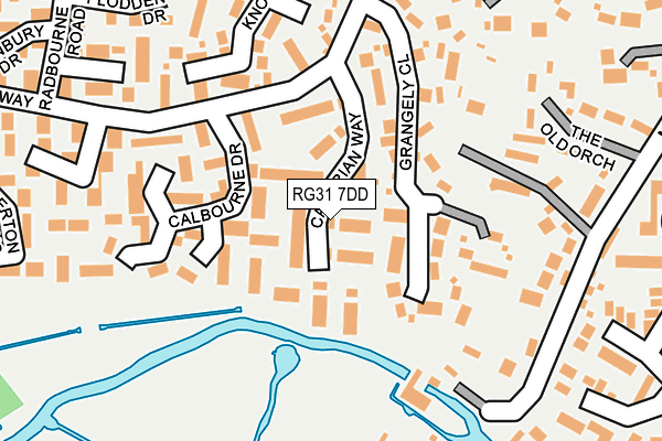 RG31 7DD map - OS OpenMap – Local (Ordnance Survey)