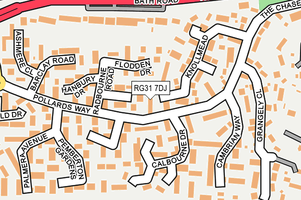 RG31 7DJ map - OS OpenMap – Local (Ordnance Survey)