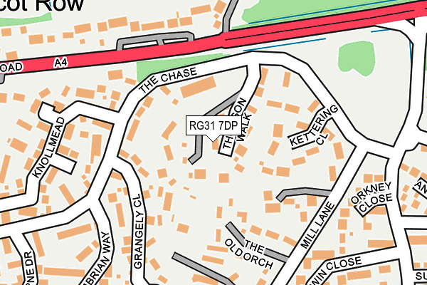RG31 7DP map - OS OpenMap – Local (Ordnance Survey)