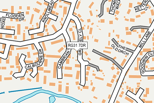 RG31 7DR map - OS OpenMap – Local (Ordnance Survey)
