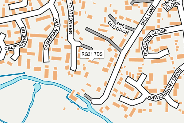 RG31 7DS map - OS OpenMap – Local (Ordnance Survey)