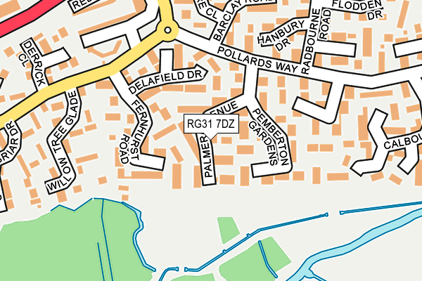 RG31 7DZ map - OS OpenMap – Local (Ordnance Survey)