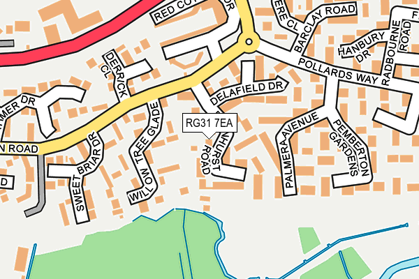RG31 7EA map - OS OpenMap – Local (Ordnance Survey)