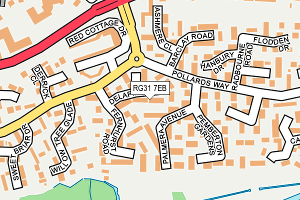 RG31 7EB map - OS OpenMap – Local (Ordnance Survey)