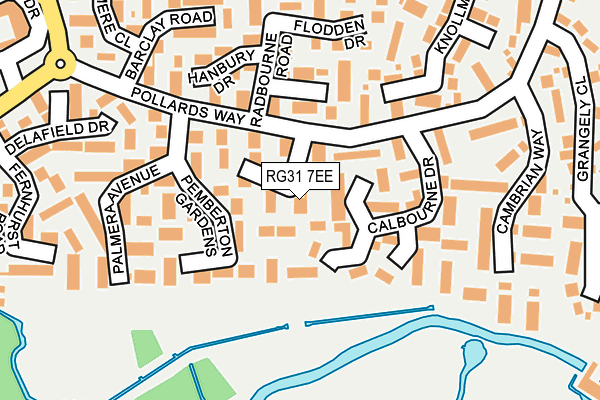 RG31 7EE map - OS OpenMap – Local (Ordnance Survey)