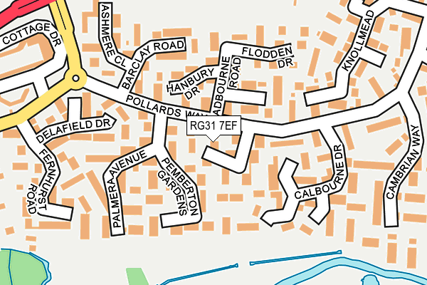 RG31 7EF map - OS OpenMap – Local (Ordnance Survey)