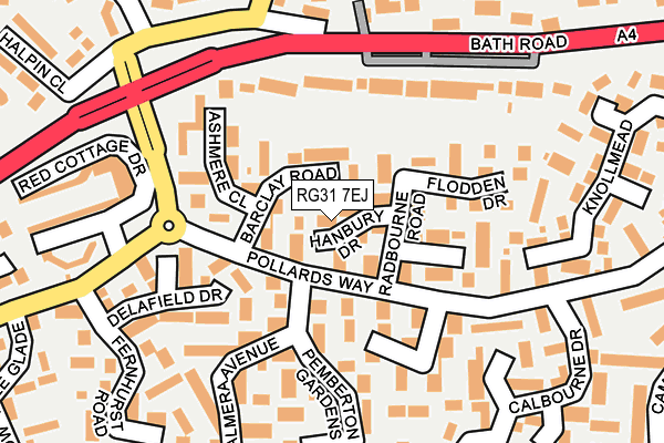 RG31 7EJ map - OS OpenMap – Local (Ordnance Survey)