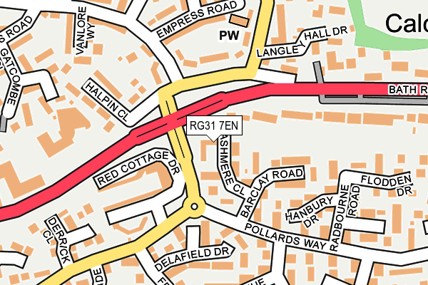 RG31 7EN map - OS OpenMap – Local (Ordnance Survey)
