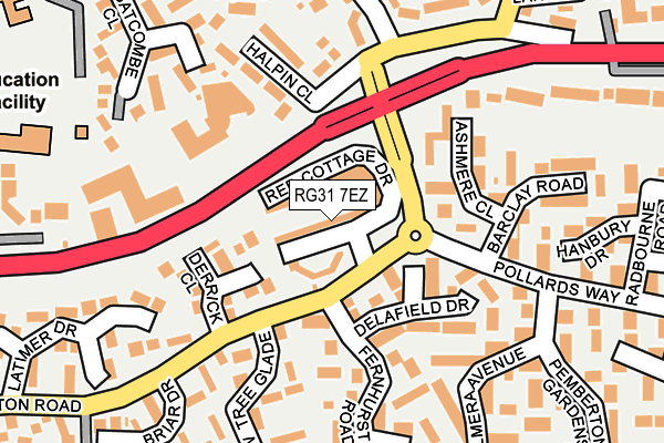 RG31 7EZ map - OS OpenMap – Local (Ordnance Survey)