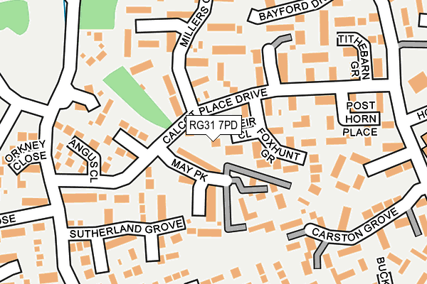 RG31 7PD map - OS OpenMap – Local (Ordnance Survey)