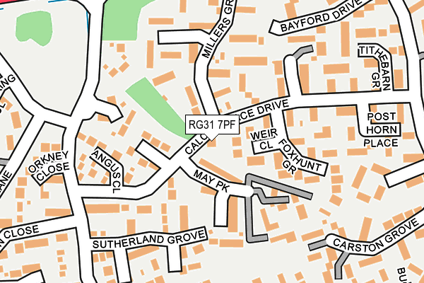 RG31 7PF map - OS OpenMap – Local (Ordnance Survey)