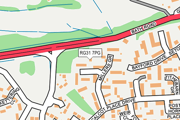 RG31 7PG map - OS OpenMap – Local (Ordnance Survey)