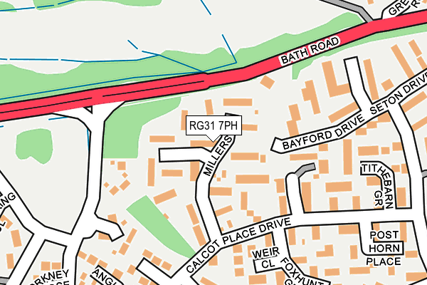 RG31 7PH map - OS OpenMap – Local (Ordnance Survey)