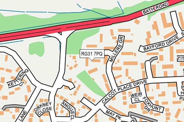 RG31 7PQ map - OS OpenMap – Local (Ordnance Survey)