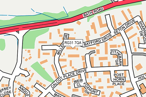 RG31 7QA map - OS OpenMap – Local (Ordnance Survey)