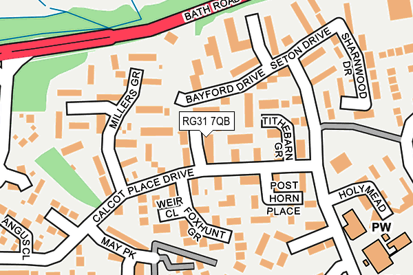 RG31 7QB map - OS OpenMap – Local (Ordnance Survey)