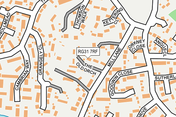 RG31 7RF map - OS OpenMap – Local (Ordnance Survey)