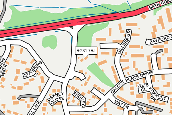 RG31 7RJ map - OS OpenMap – Local (Ordnance Survey)