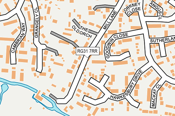 RG31 7RR map - OS OpenMap – Local (Ordnance Survey)