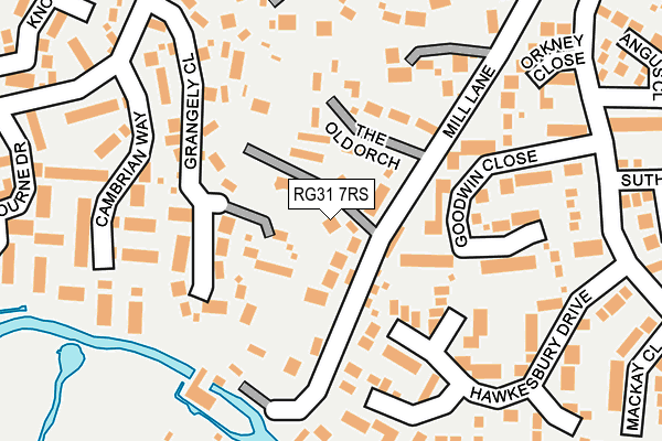 RG31 7RS map - OS OpenMap – Local (Ordnance Survey)