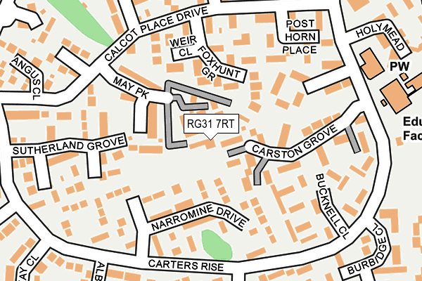 RG31 7RT map - OS OpenMap – Local (Ordnance Survey)