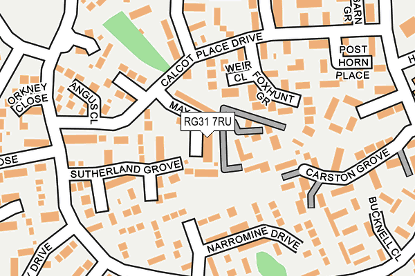 RG31 7RU map - OS OpenMap – Local (Ordnance Survey)