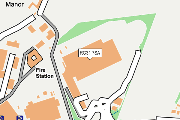 RG31 7SA map - OS OpenMap – Local (Ordnance Survey)