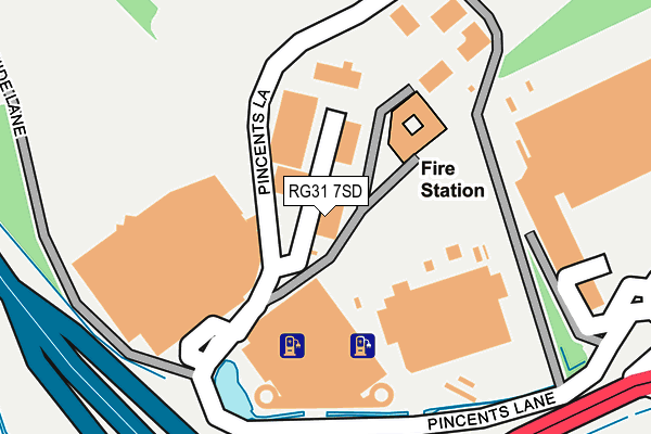 RG31 7SD map - OS OpenMap – Local (Ordnance Survey)