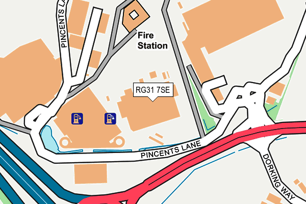 RG31 7SE map - OS OpenMap – Local (Ordnance Survey)