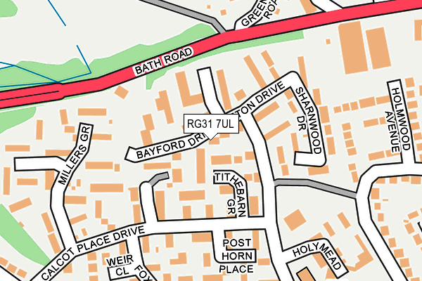 RG31 7UL map - OS OpenMap – Local (Ordnance Survey)