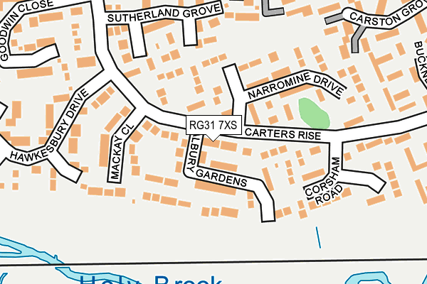 RG31 7XS map - OS OpenMap – Local (Ordnance Survey)