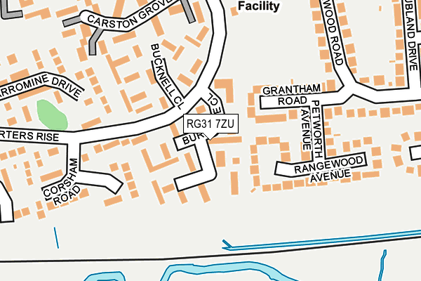 RG31 7ZU map - OS OpenMap – Local (Ordnance Survey)