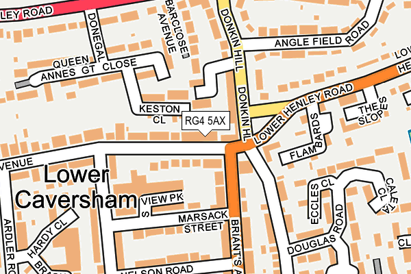 RG4 5AX map - OS OpenMap – Local (Ordnance Survey)
