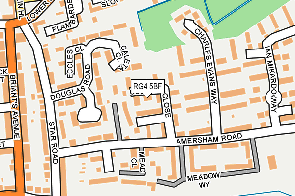 RG4 5BF map - OS OpenMap – Local (Ordnance Survey)