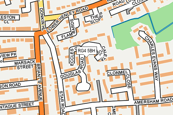 RG4 5BH map - OS OpenMap – Local (Ordnance Survey)