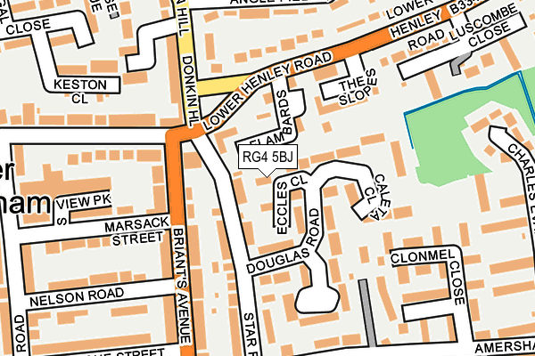 RG4 5BJ map - OS OpenMap – Local (Ordnance Survey)
