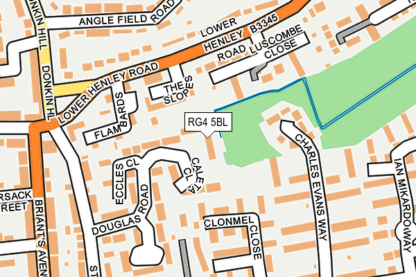 RG4 5BL map - OS OpenMap – Local (Ordnance Survey)