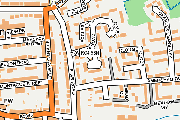 RG4 5BN map - OS OpenMap – Local (Ordnance Survey)