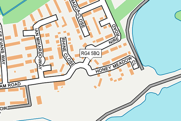RG4 5BQ map - OS OpenMap – Local (Ordnance Survey)